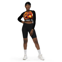 Load image into Gallery viewer, Chernobog Recycled long-sleeve crop top